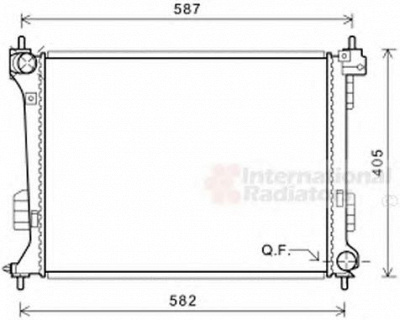 VAN WEZEL 82002302 -  Радиатор, охлаждение двигателя